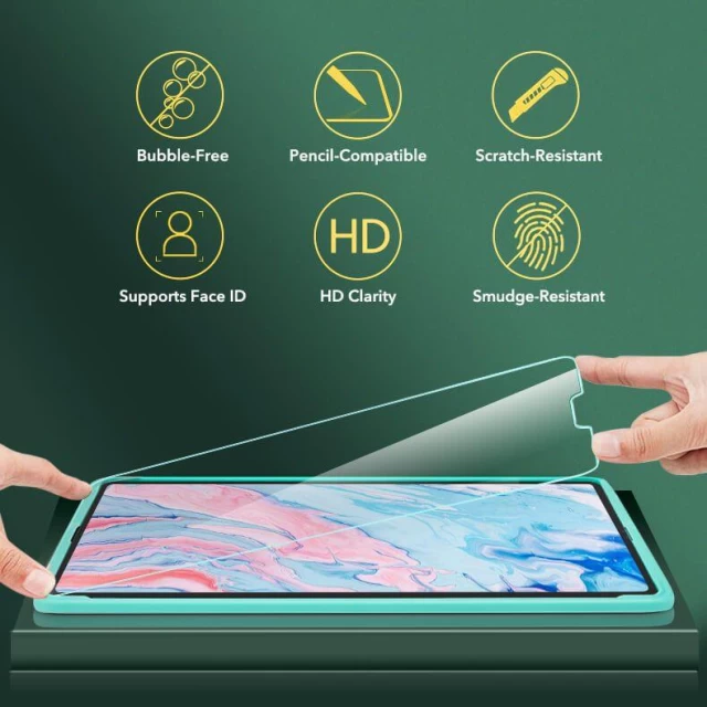Захисне скло ESR Tempered Glass для iPad Air 5 2022 | Air 4 2020 Transparent (4894240069431)