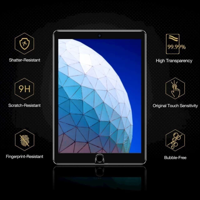 Защитное стекло ESR Tempered Glass для iPad 7/8 10.2 2021 | 2020 | 2019 Transparent (4894240097151)