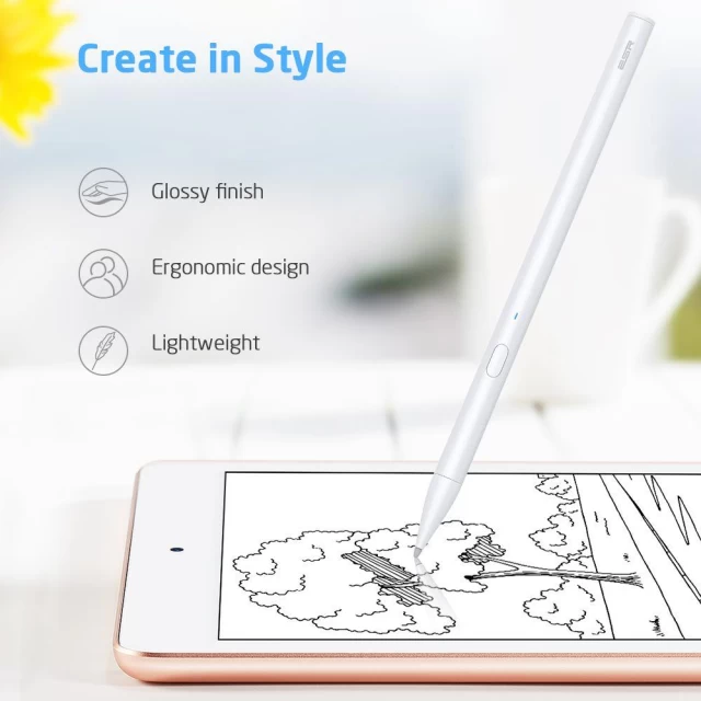 Стилус ESR Digital Stylus Pencil Magnetic для iPad White (15264-0)