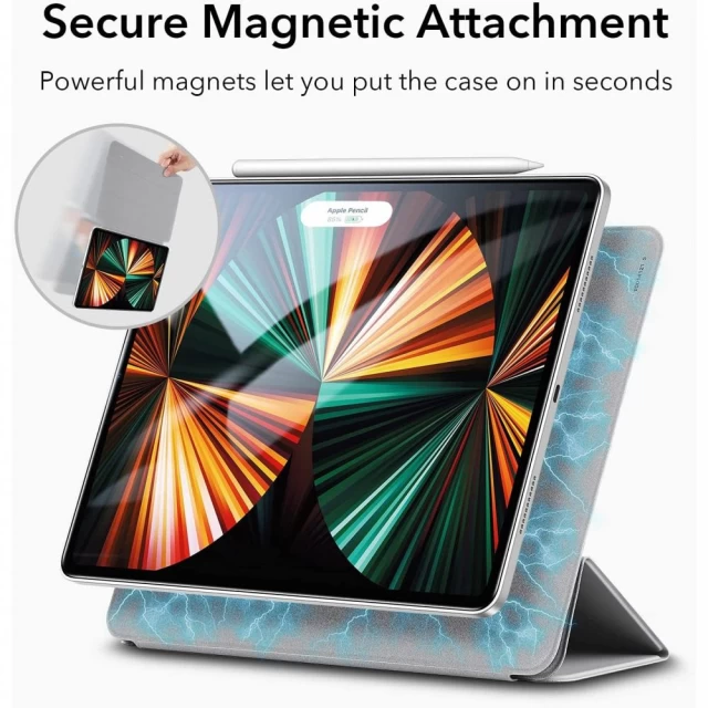 Чехол ESR Rebound Magnetic для iPad Pro 12.9 2022 | 2021 | 2020 Grey (4894240122914)