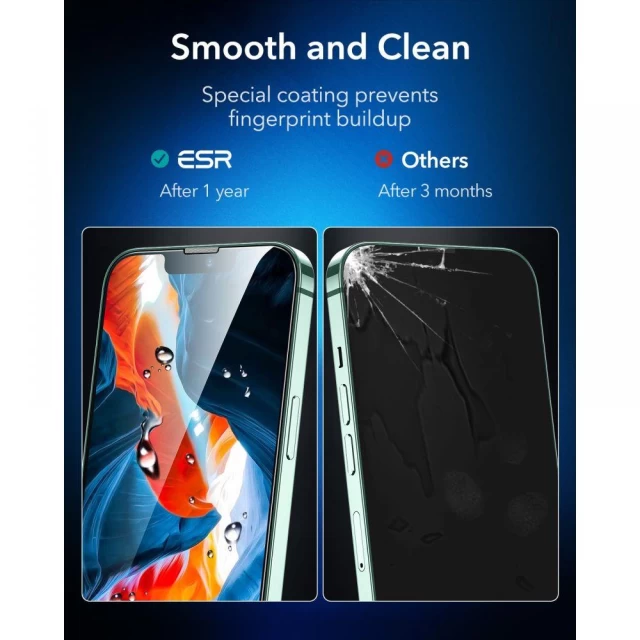 Защитное стекло ESR для iPhone 13 | 13 Pro Screen Shield (2 Pack) (4894240150795)