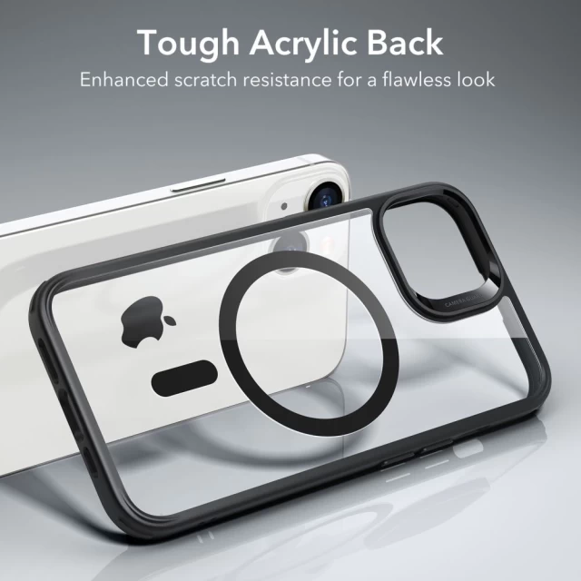 Чохол ESR Classic Hybrid Halolock для iPhone 14 Clear/Black with MagSafe (4894240160701)