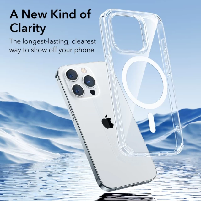 Чохол ESR Krystec HaloLock для iPhone 14 Pro Max Clear with MagSafe (4894240174951)
