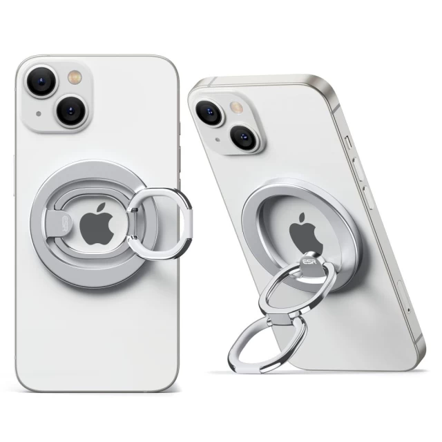 Кольцо-держатель ESR Halolock Phone Ring Stand Silver with MagSafe (4894240183144)