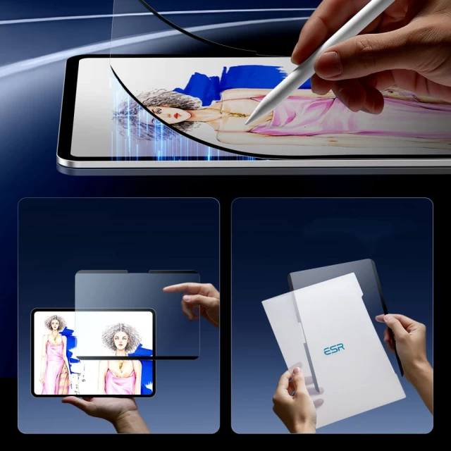 Защитная пленка ESR Paper Feel Magnetic для iPad Pro 11 2024 5th Gen Matte Clear (4894240184042)