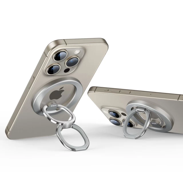 Кільце-тримач ESR Halolock Phone Ring Stand Titanium with MagSafe (4894240189504)