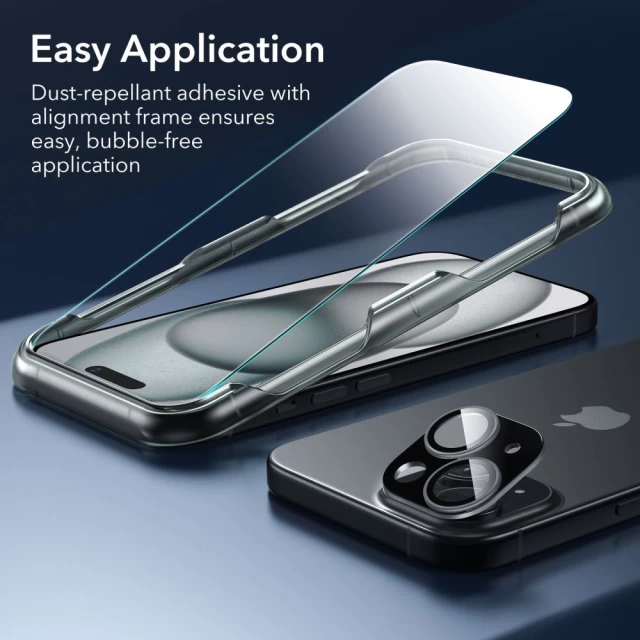 Чохол і захисне скло ESR Classic Pro Set Halolock для iPhone 15 Frosted Black with MagSafe (4894240204610)