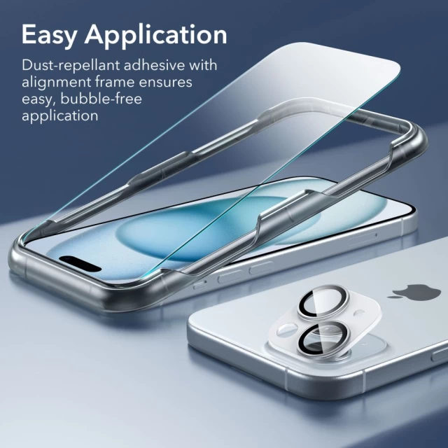 Чохол і захисне скло ESR Classic Pro Set Halolock для iPhone 15 Clear with MagSafe (4894240204634)