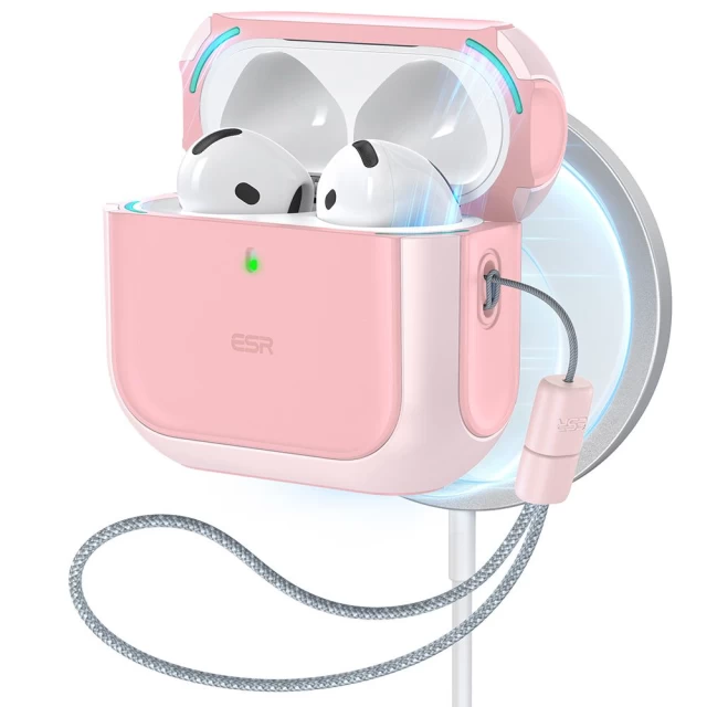 Чохол для навушників ESR Orbit Halolock для AirPods 4 Pink with MagSafe (4894240228906)