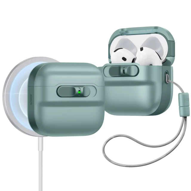 Чохол для навушників ESR Pulse Halolock для AirPods 4 Green with MagSafe (4894240229026)