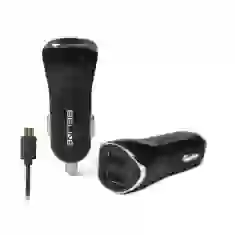 Автомобільний зарядний пристрій Beline CC10 2xUSB 2.1A with micro USB Cable 1m Black (5900168331204)