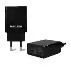 Мережевий зарядний пристрій Beline U05 12W 2xUSB-A Black (U05 without cable)