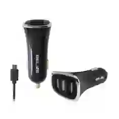 Автомобільний зарядний пристрій Beline CC20 3xUSB 4A with micro USB Cable 1m Black (5900168334526)