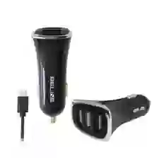 Автомобільний зарядний пристрій Beline CC20 3xUSB 4A with USB Type-C Cable 1m Black (5900168334540)