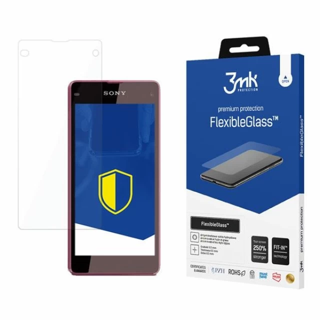 Защитное стекло 3mk FlexibleGlass для Sony Xperia Z1 (5901571101866)