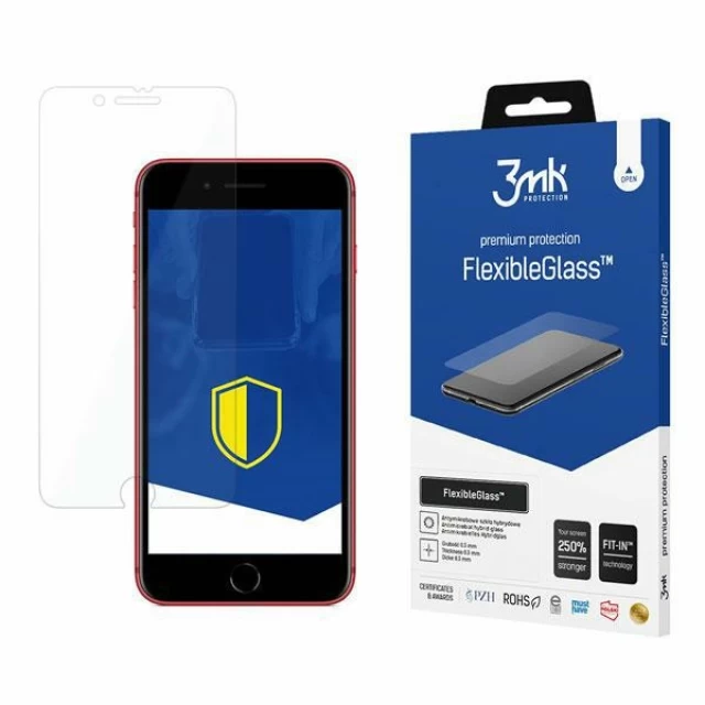 Защитное стекло 3mk FlexibleGlass для iPhone 8 Plus Transparent (5901571129310)