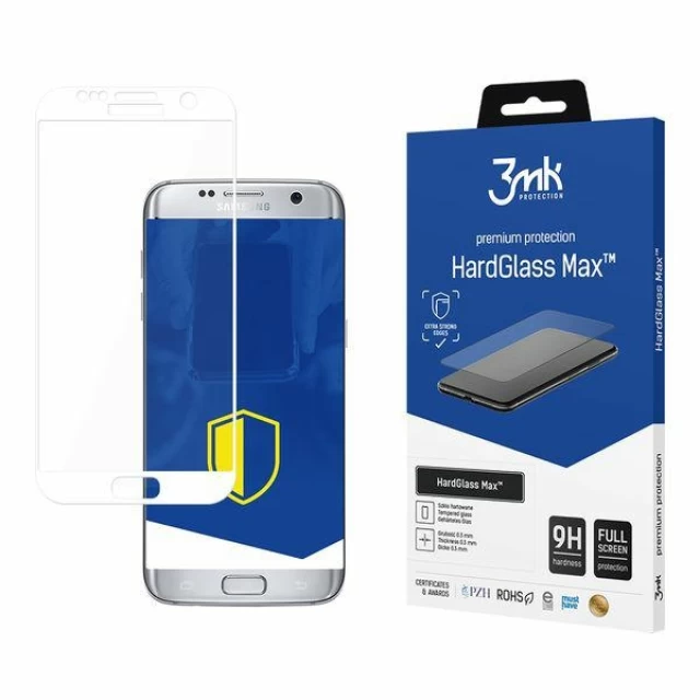 Захисне скло 3mk HardGlass Max для Samsung Galaxy S7 Edge White (5901571176673)