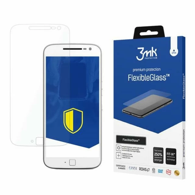 Захисне скло 3mk FlexibleGlass для Motorola Moto G4 Plus Transparent (5901571183046)