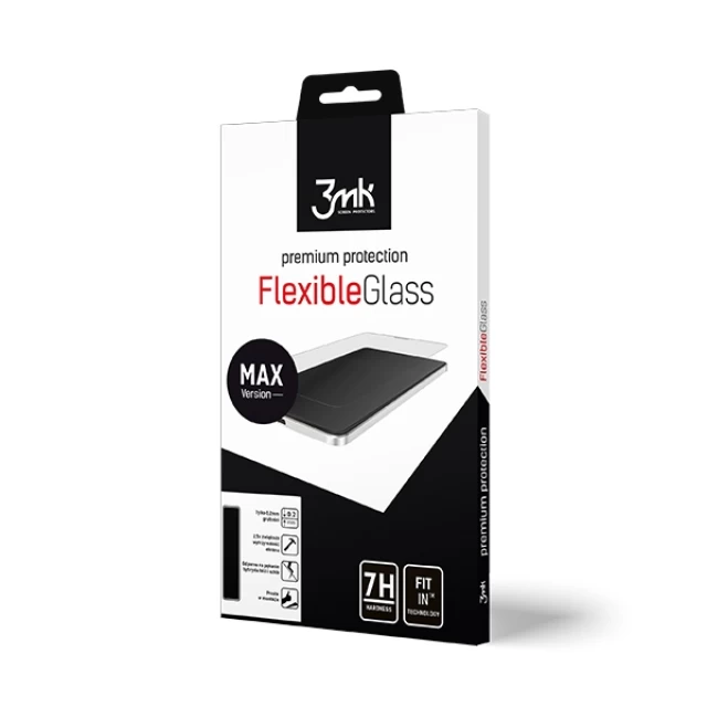 Захисне скло 3mk FlexibleGlass Max для LG Q6 Black (5903108032049)
