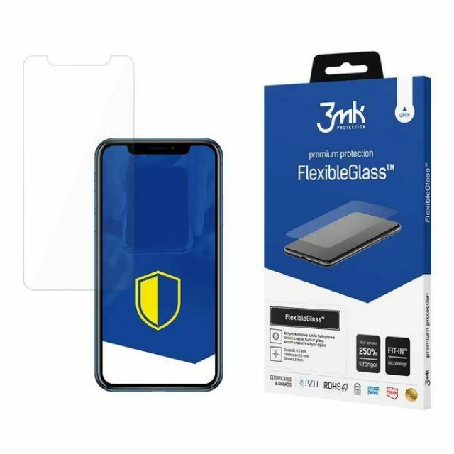 Захисне скло 3mk FlexibleGlass для iPhone XR Transparent (5903108037457)