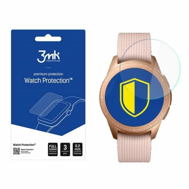 Защитное стекло 3mk FlexibleGlass Lite для Samsung Galaxy Watch 42 mm Transparent (3 Pack) (3mk Watch FG(76))