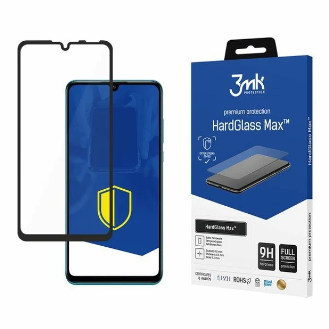 Захисне скло 3mk HardGlass Max для Huawei P30 Lite Black (5903108073448)