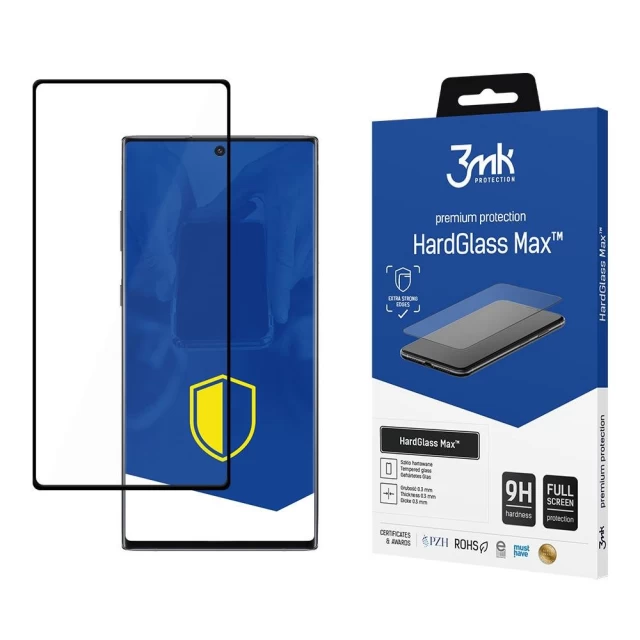 Защитное стекло 3mk HardGlass Max для Samsung Galaxy Note 10 Plus Black (5903108150699)