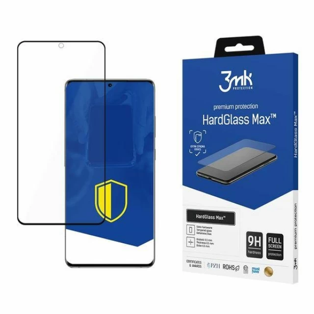 Защитное стекло 3mk HardGlass Max для Samsung Galaxy S20 5G Black (5903108226752)
