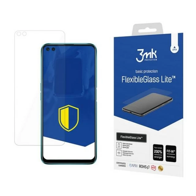Захисне скло 3mk FlexibleGlass Lite для Realme 6 Transparent (5903108250351)