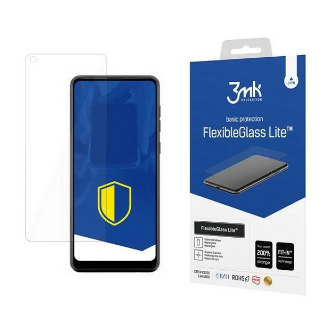 Защитное стекло 3mk FlexibleGlass Lite для Samsung Galaxy A21s Transparent (5903108253475)