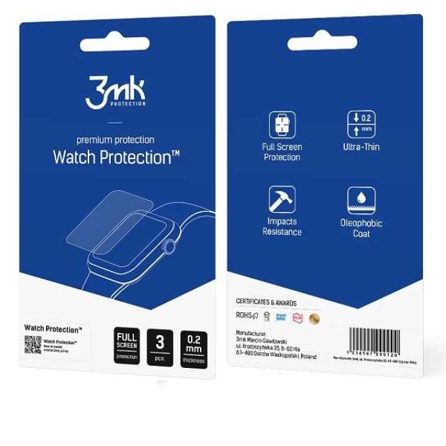 Захисне скло 3mk FlexibleGlass Lite для Garmin Fenix 6X Pro Transparent (3 Pack) (3mk Watch FG(42))