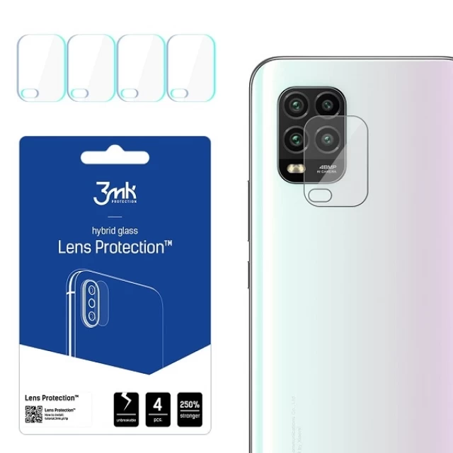 Захисне скло для камери 3mk Lens Protection (4 PCS) для Xiaomi Mi 10 Lite 5G (5903108298117)