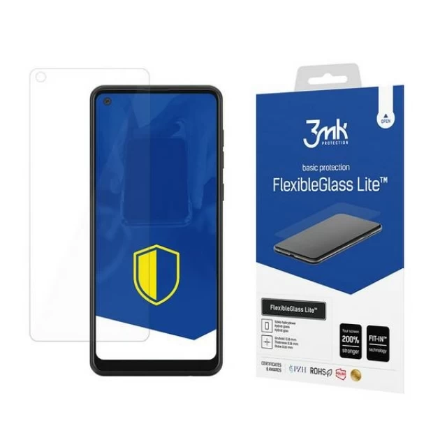 Захисне скло 3mk FlexibleGlass Lite для Samsung Galaxy A21 Transparent (5903108298254)