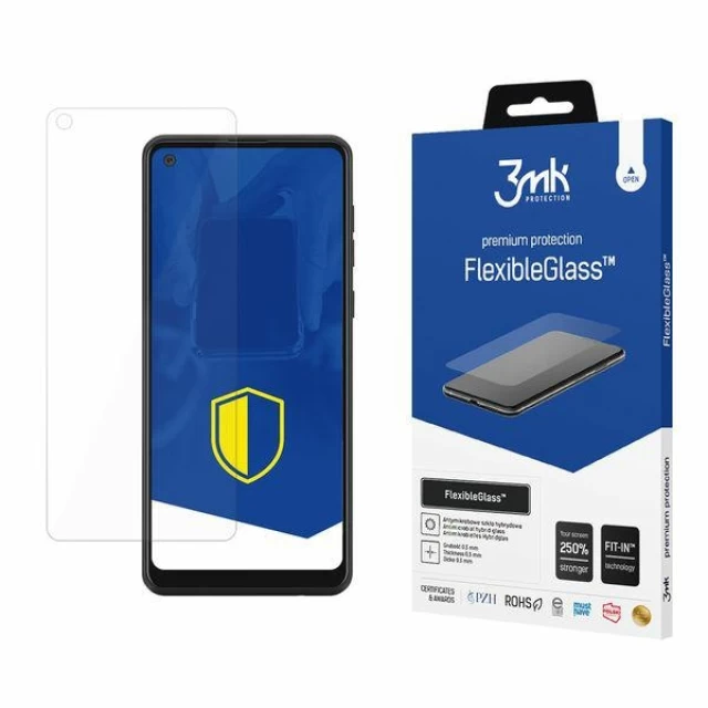 Защитное стекло 3mk FlexibleGlass для Samsung Galaxy A21 Transparent (5903108298261)