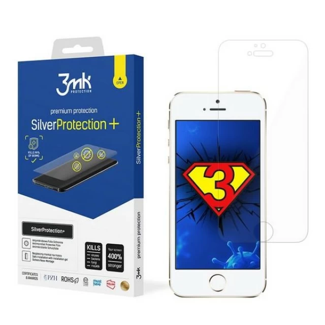 Защитная пленка 3mk Silver Protect+ для iPhone 5 | 5S | SE (5903108305112)