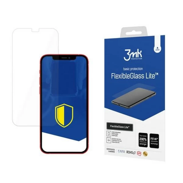 Защитное стекло 3mk FlexibleGlass Lite для iPhone 12 | 12 Pro Transparent (5903108305891)
