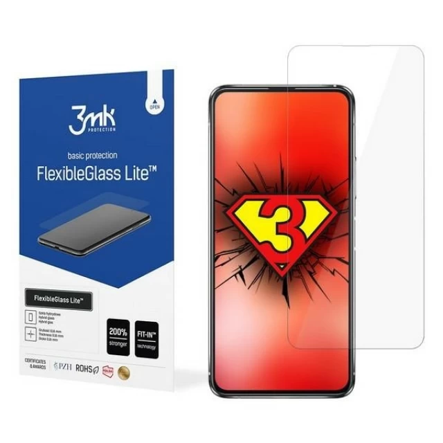 Защитное стекло 3mk FlexibleGlass Lite для Asus Zenfone 7 Pro Transparent (5903108331203)
