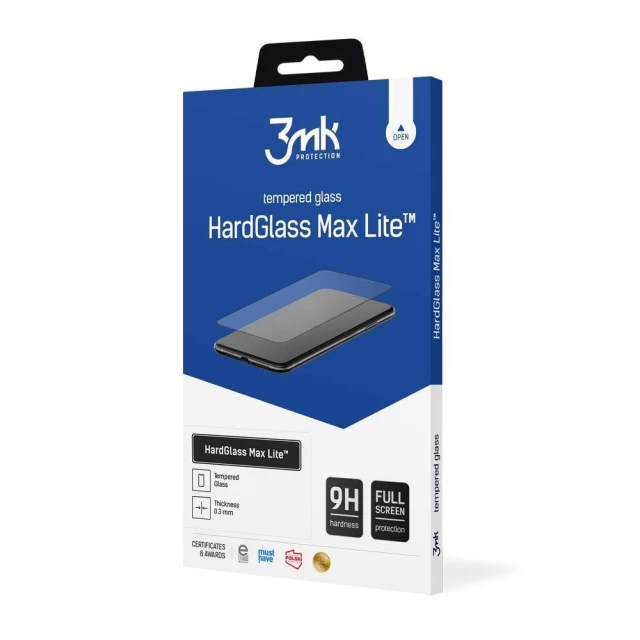 Захисне скло 3mk HardGlass Max Lite для Samsung Galaxy A52s 5G/A52 5G/A52 4G Black (5903108341165)
