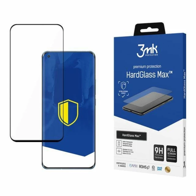 Защитное стекло 3mk HardGlass Max для Xiaomi Mi 11 5G Black (5903108342650)