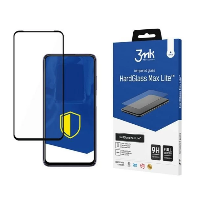 Защитное стекло 3mk HardGlass Max Lite для Xiaomi Redmi Note 9T 5G Black (5903108342698)