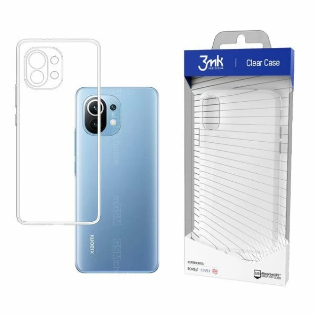 Чехол 3mk Clear Case для Xiaomi Mi 11 5G Clear (5903108369152)