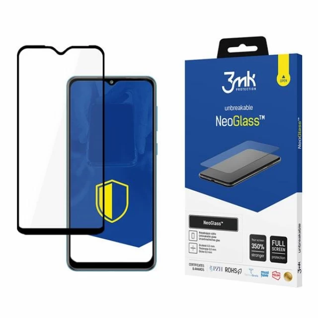 Защитное стекло 3mk NeoGlass для Samsung Galaxy M02 Black (5903108370615)
