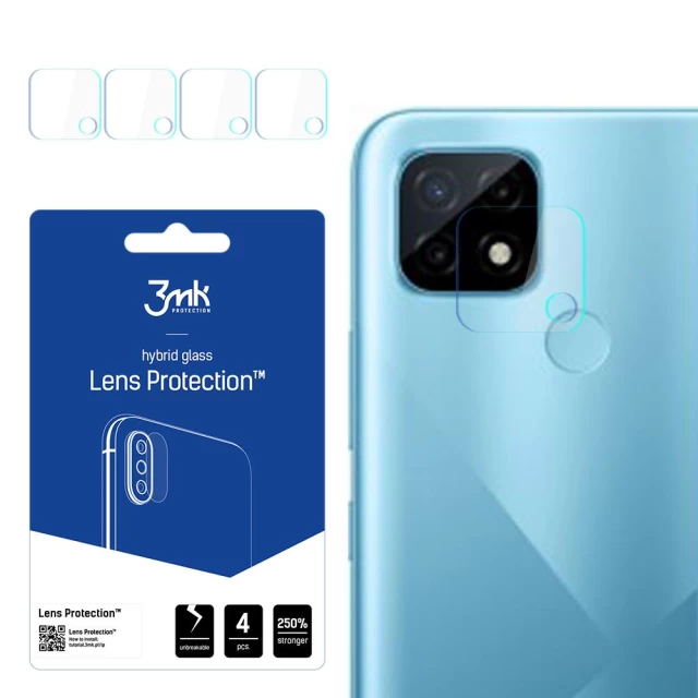 Защитное стекло для камеры 3mk Lens Protection (4 PCS) для Realme C21 (5903108372084)