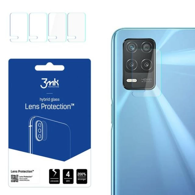Защитное стекло для камеры 3mk Lens Protection для Realme 8 5G Transparent (4 Pack) (5903108388016)