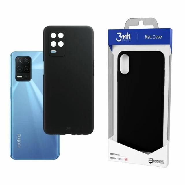 Чехол 3mk Matt Case для Realme 8 5G Black (5903108388863)