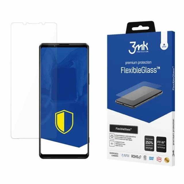 Защитное стекло 3mk FlexibleGlass для Sony Xperia 1 III 5G (5903108389648)