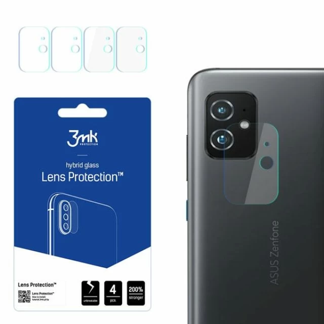 Захисне скло для камери 3mk Lens Protect (4 PCS) для Asus Zenfone 8 (5903108398374)