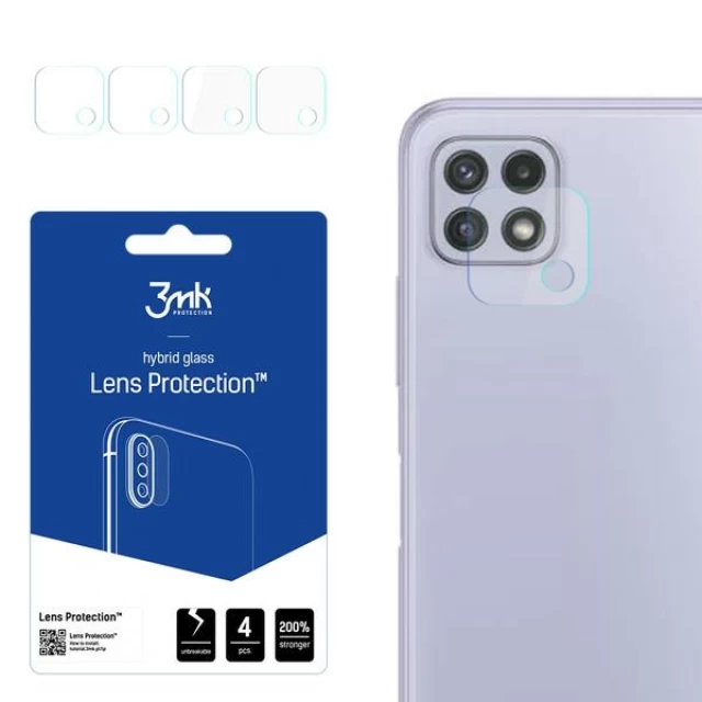 Захисне скло для камери 3mk Lens Protection для Samsung Galaxy A22 5G Transparent (4 Pack) (5903108403351)