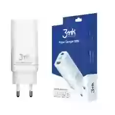 Мережевий зарядний пристрій 3mk Hyper Charger 65W 2xUSB-C | USB-A White (3M003275-0)