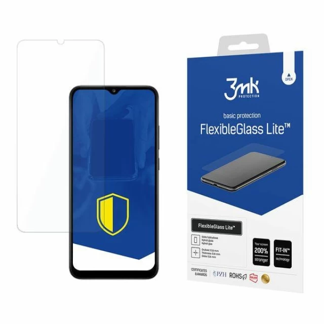 Захисне скло 3mk FlexibleGlass Lite для Samsung Galaxy A03s 4G Transparent (5903108412933)
